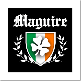 Maguire Shamrock Crest Posters and Art